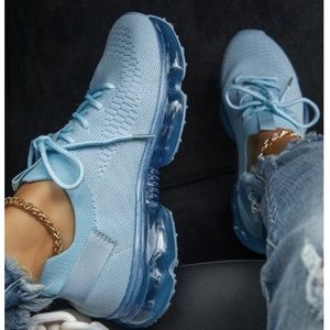 !NEW COLOR! Slip On Flyknit Sneakers in Light Blue